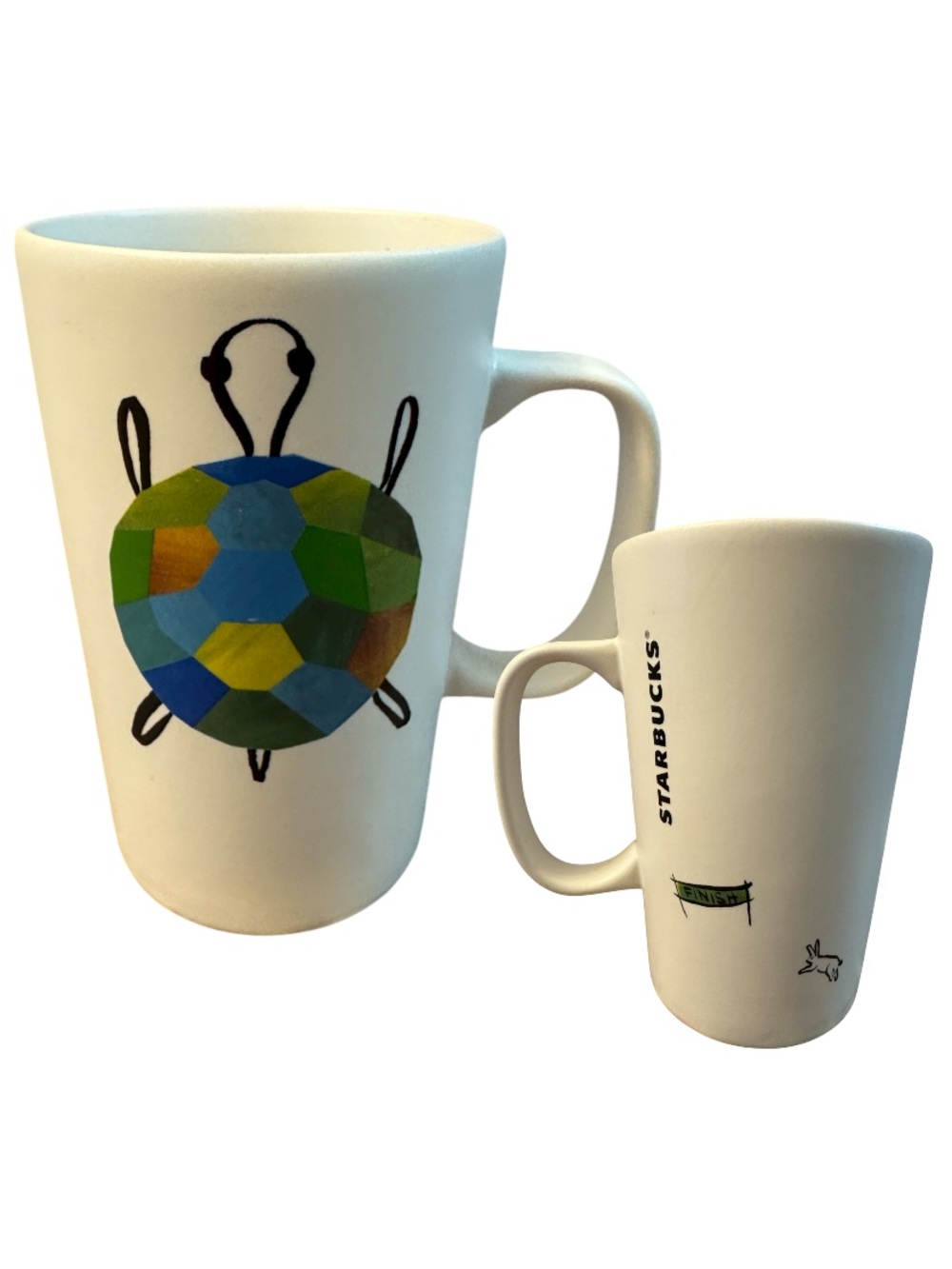Starbucks 2015 Tortoise and the Hare Tall White Mug